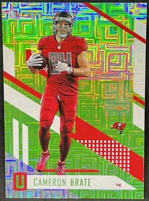 Cameron Brate 2017 Unparalleled Escher Squares Lime Green Buccaneers - Image 1 of 2