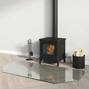 Fireplace Glass Plate Building Material Floor Fire Resistant Glass Panel G9N4 - Picture 1 of 8