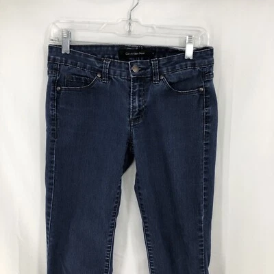 Jeans Calvin Klein Azul Denim Informal Elastizados Ajustados Rectos 4x30 (29x28) Foto 1 de 4