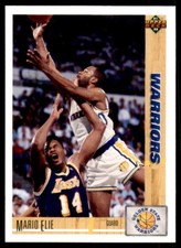 1991-92 Upper Deck Mario Elie Rookie Golden State Warriors #396