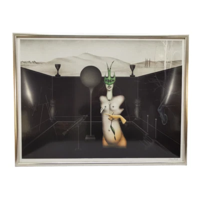 PAUL WUNDERLICH Französische Gärten 3x Farblithographie gerahmt + orig. Mappe - Bild 1 von 4