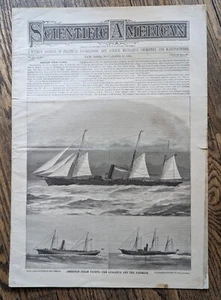 Scientific American Nov 1884 American Steam Yachts Imperial Dom Pedro II Bridge - Bild 1 von 3