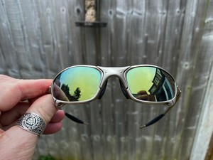 Óculos Oakley Juliet Double X Cromado Lente Arco-Íris ⋆ Sanfer Acessórios