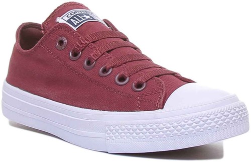 Converse 150150V Ct Spec Ox Lace Up Lunarlon Scarpe Da Donna In Bordo UK 3 9