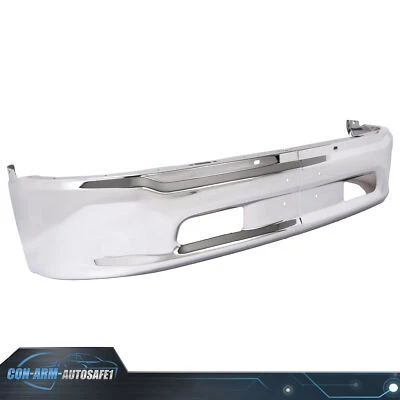 For Ram 1500 2013-2024 Chrome Front Bumper Face Bar w/o Fog Light & Sensor Holes - Image 1 of 4