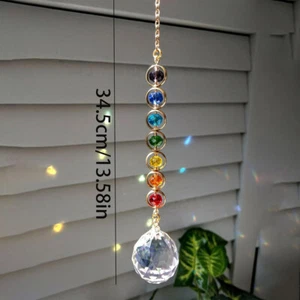 Crystal Suncatcher Mobile Meditation Home Decor Rainbow Maker Prism Suncatche _t - Picture 1 of 11