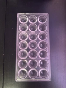 Molds Chocolate World Clear Polycarbonate Chocolate Mold, Dome - Picture 1 of 4