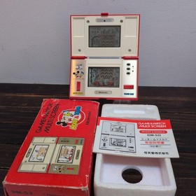 Nintendo Game Watch Mickey Donald Handheld Boxed Manual Rare Retro