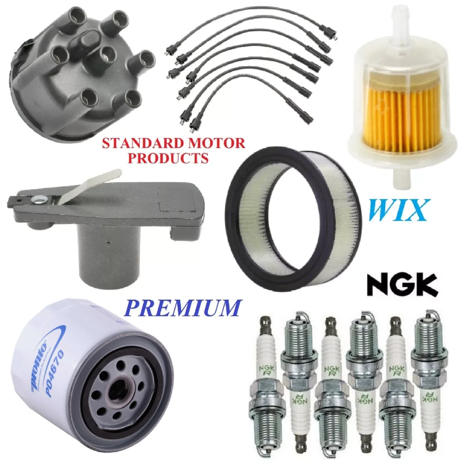 Tune Up Kit Filters Cap Wire Plugs For DODGE CORONET L6 3.7L; PLASTIC 1975-1976 - Image 1 of 1