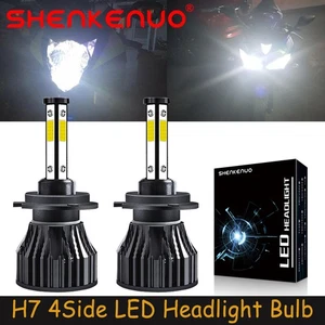 4side H7 Led Headlights Bulb For BMW S1000RR 2009-2019 Motorcycle 6000K White - Picture 1 of 10