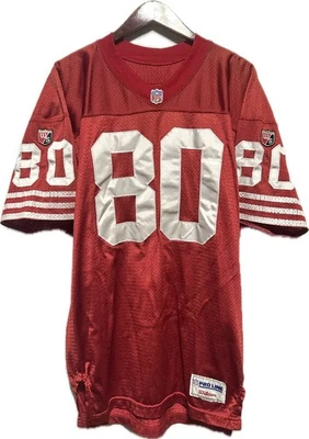 Винтажная футболка 90-х Jerry Rice San Fransisco 49ers Wilson Proline - красная - 23x31 - Изображение 1 из 4