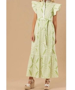 SHERIDAN FRENCH taylor maxi dress in lime size small Women’s Casual Career Women - Picture 1 of 12