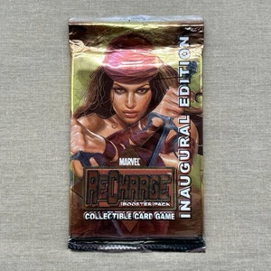 Marvel ReCharge Collectible Card Game Booster Pack INAUGURAL EDITION CCG 2001 + - Picture 1 of 6