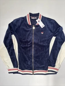 FILA Track Jacket XXL Settanta Velour 80’s Tracksuit Top Tennis Vintage RRP £85 - Picture 1 of 14