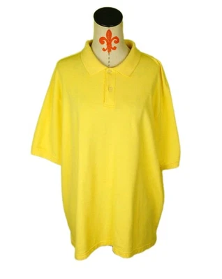 Camisa polo informal de golf Saddlebred Perfect talla XL amarilla manga corta usada en excelente estado Foto 1 de 4