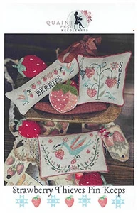 Pin Strawberry Thieves Keeps ~ Pintorescas Artes de Aguja Rosa - Imagen 1 de 1