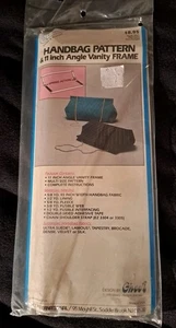 Bolso de mano Ghee's patrón y marco de tocador angular de 11" bolso sin asas para hacer nuevo en paquete - Imagen 1 de 2