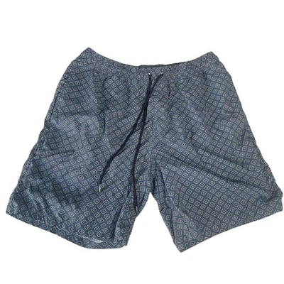 Pantalones Cortos BRIXTON Medianos Azul Estampado Cintura Elástica Híbridos Bolsillos Foto 1 de 4