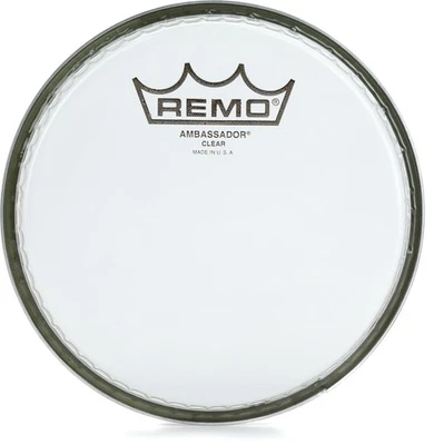 Remo Ambassador Clear Drumhead - 6-inch - Image 1 of 4