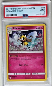 PSA 9 RIBOMBEE 2017 Pokemon #93 HOLO - Picture 1 of 2