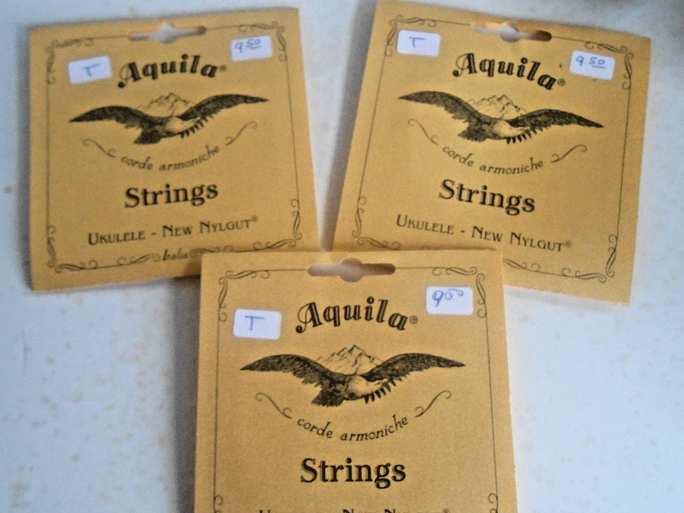 LOT/3 Sets AQUILA Ukulele Strings, New Nylgut Tenor Reg - Image 1 of 2