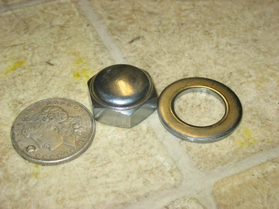81 HONDA CM400C CUSTOM CM400 STEERING STEM NUT CAP - Image 1 of 4