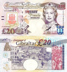 Gibraltar 20 pounds 2004 P-31 UNC - Picture 1 of 1