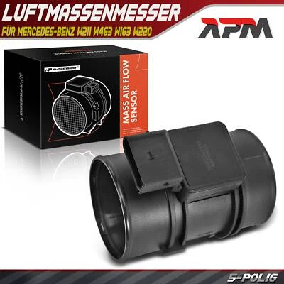 Mass Air Flow Sensor Air Flow Meter For Mercedes-Benz W211 W463 W163 W220 00-08 - Image 1 of 4