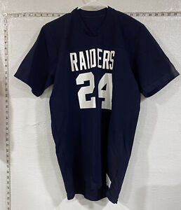 Raiders #24 Large Jersey Medalist Industries Made In USA Navy Blue