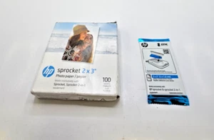 (QTY 100) HP Sprocket 2x3" Premium Zink Sticky Back Photo Paper - Picture 1 of 6