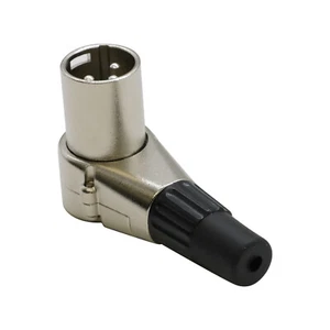 Adjustable Right Angle 3 Pin XLR Male Connectors Pro Audio XLR 7 Position Plugs - Picture 1 of 6