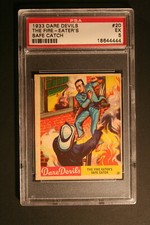 1933 R39 Dare Devils #20 - Fire Eaters Safe Catch - PSA 5 EX