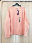 BNWT M & S light pink long sleeve knitted polyester blend jumper- XL