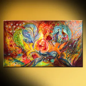 59"" x 35"" impresión artística judía contemporánea de Elena Kotliarker - Imagen 1 de 4