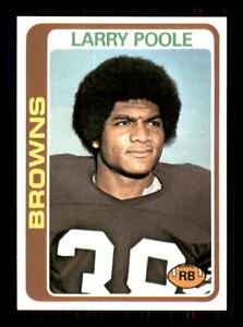 1978 Football Topps Larry Poole Cleveland Browns #184 RC2