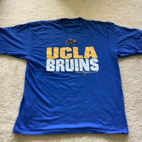 UCLA Bruins XXL 2XL Men's Blue Shirt Big Spell Out Clean Nice Cover