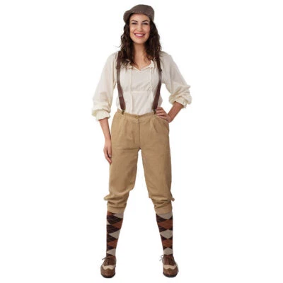 Damen-Hose Knickerbocker beige - Bild 1 von 2