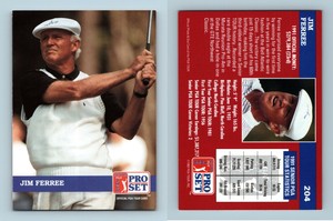 Jim Ferree #204 PGA Tour 1992 Pro Set Trading Card