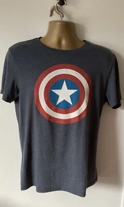 Old Navy Marvel Captain America maglietta blu manica corta uomo taglia media - Foto 1 di 8