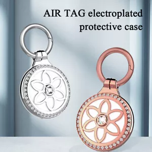 Per Apple Airtag Metallo con Strass Portachiavi Custodia Portachiavi Pet - Foto 1 di 16