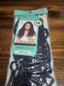 Bobbi Boss Nu Locs Crochet Faux Locs Soft Locs 18" Blue - Picture 1 of 8