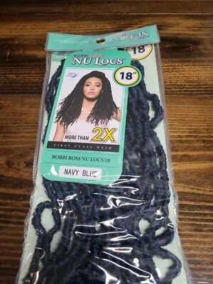 Bobbi Boss Nu Locs Crochet Imitación Locs Suaves Locs 18" Azul Foto 1 de 4