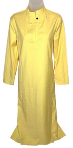 NWT Stylewe Womens Shirt Dress Long Sleeve Full Length V High Neck Yellow Size S - Picture 1 of 16