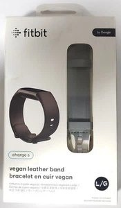 Fitbit Charge 5 Vegan Leather Replacement Band Genuine OEM (Large) NEW In Box - Picture 1 of 2