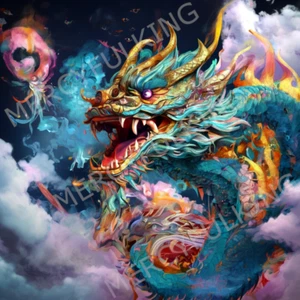 Dragon - Digital AI Art Image (4k HD) High Resolution Print Download - Picture 1 of 1