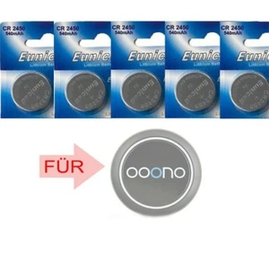 5x FÜR OOONO Verkehrsalarm BATTERIEN BATTERIE Akku EUNICELL CR2450