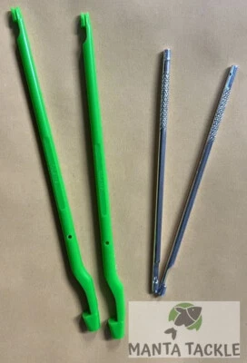 LEEDA NEU 4 x Disgorger Double Ended Coarse Pole Karpfen Legierung Haken Entferner Aushaken