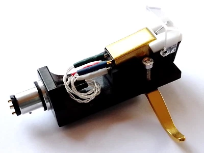 Litz 5N Silver Wired Wooden Headshell + Cartridge for Hitachi HT-550 Turntable - Bild 1 von 4