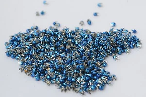 1000x königs-blaue Ziernieten Niete Krallennieten, Ø2.4 mm, diamant - runde Form - Picture 1 of 3