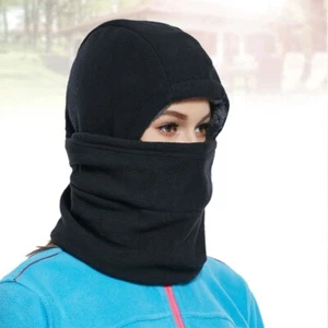 Outdoor Men and Women Plush Thickened Windproof Face Warm Hat(Black) - Picture 1 of 11